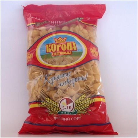 Макароны Корона 3 кг Ракушки