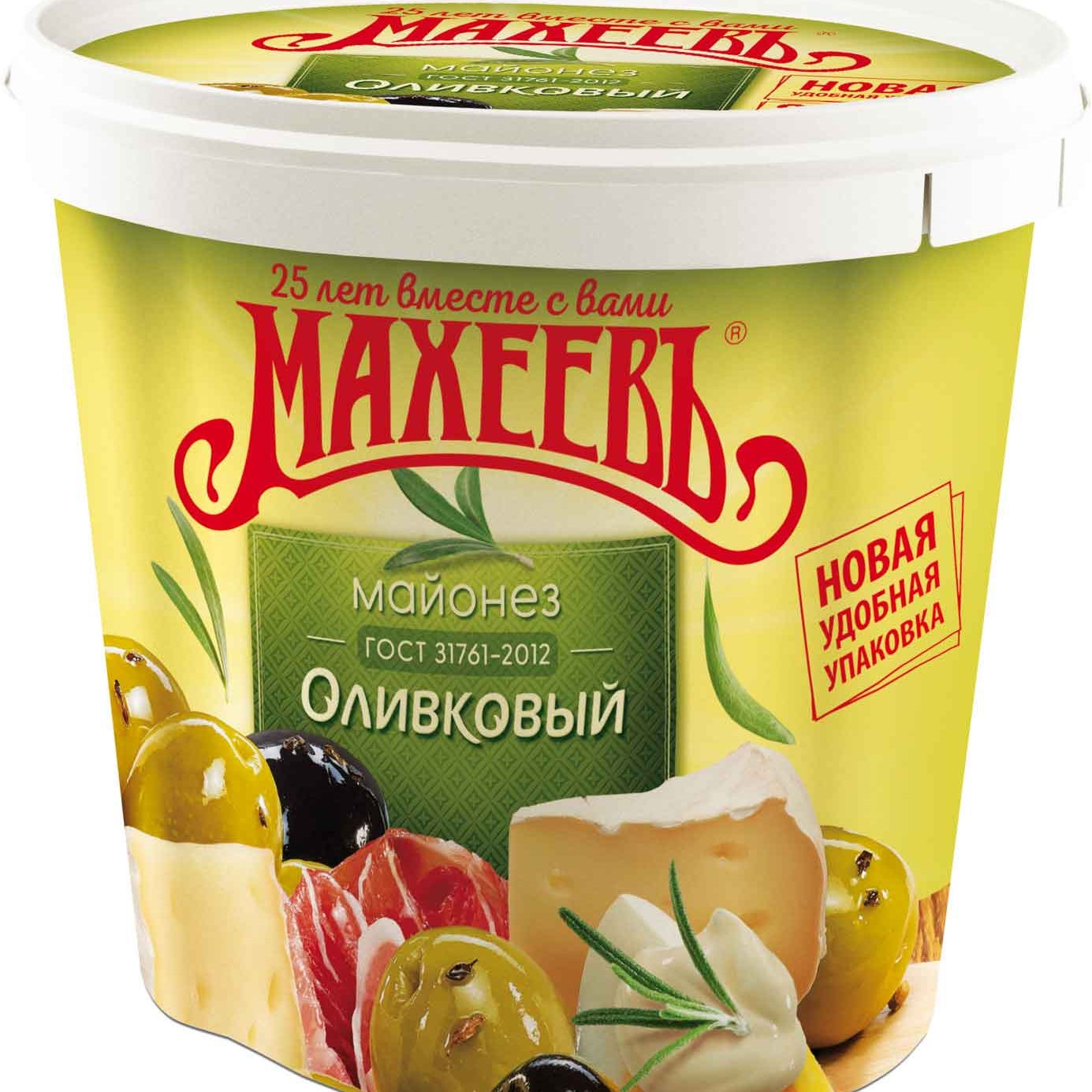 Майонез Махеев Оливковый ведро 67% 820 мл