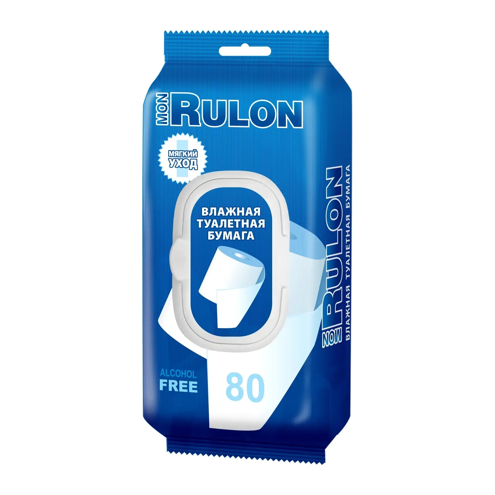 Влажная туалетная бумага детская MON RULON 80 шт