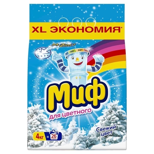 Порошок МИФ свежий цвет автомат 4 кг