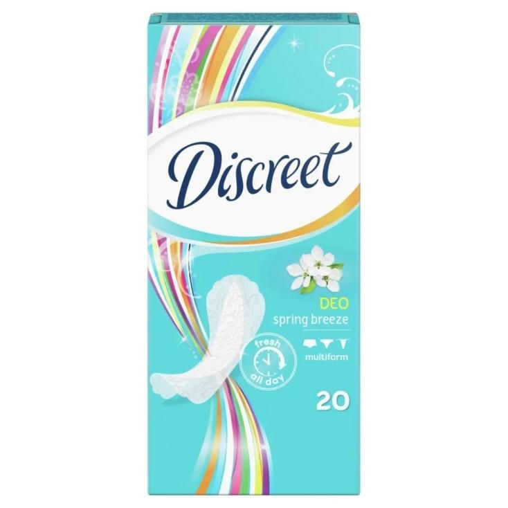 Женские прокладки на каждый день DISCREET 20 шт (Spring breeze)