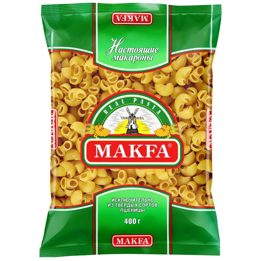 Макароны Макфа Рожки Улитки 400 гр